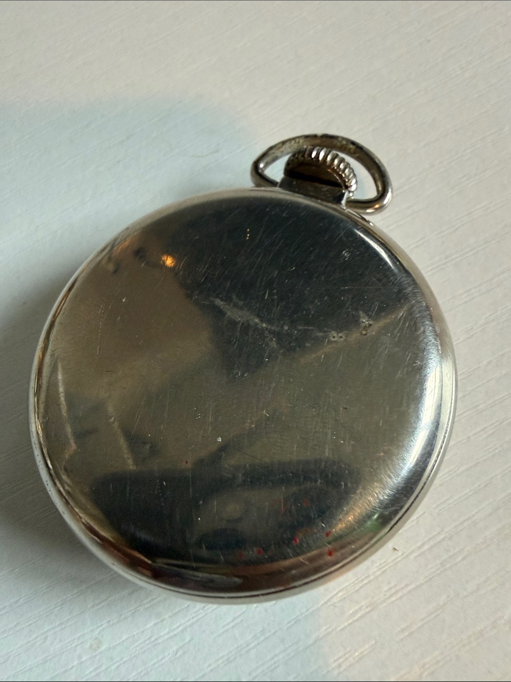 Westclox Vintage Pocket Watch with Green Dial - Picture 3 of 6